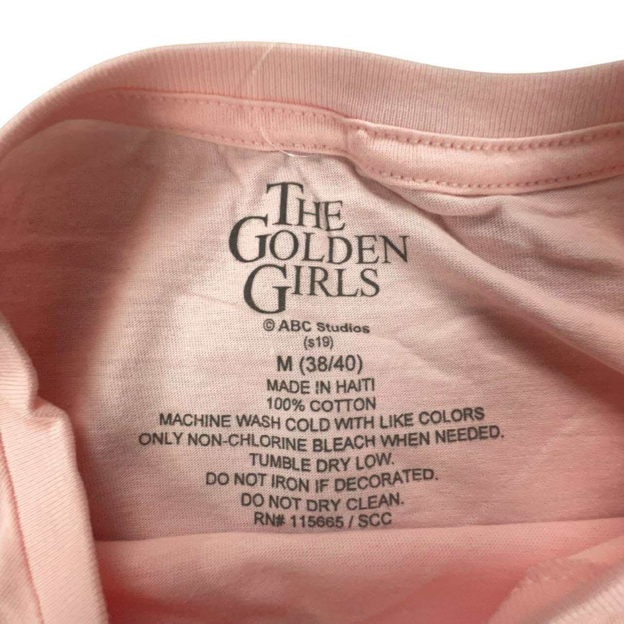 The Golden Girls Stay Golden Pink Graphic T Shirt Abc Studios Medium New — image 4 of 8